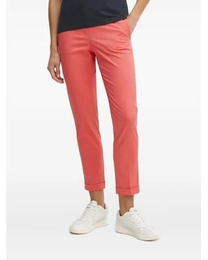 BOSS Cuff-Hem Trousers - Red