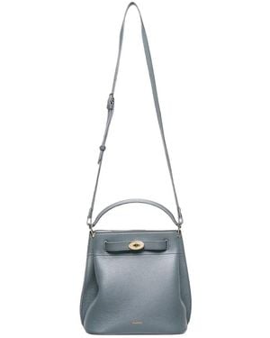 Mulberry Islington Leather Bucket Bag - Blue