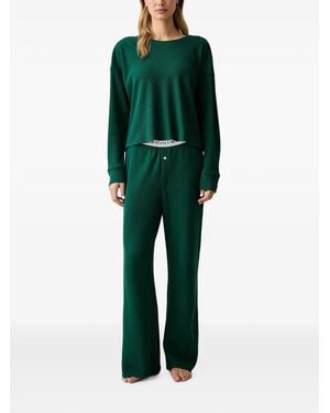Polo Ralph Lauren Waffle-Knit Logo-Embroidered Pyjamas - Green