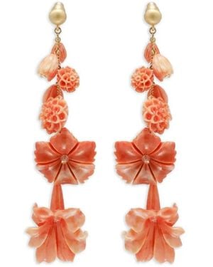 Cult Gaia Giana Hängeohrringe Mit Blume - Weiß