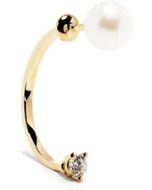 Delfina Delettrez Orecchino Dots - Bianco