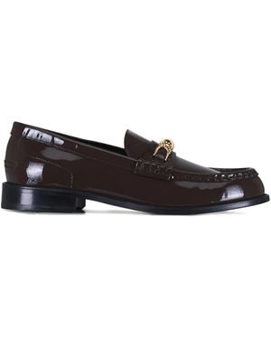 Dorothee Schumacher Chain-Detail Leather Loafers - Black