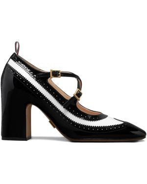Thom Browne 75Mm Criss-Cross Pumps - Black