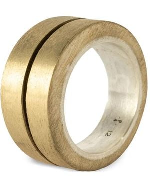 Parts Of 4 Crevice V2 Matte-Brass Sterling- Ring - Metallic