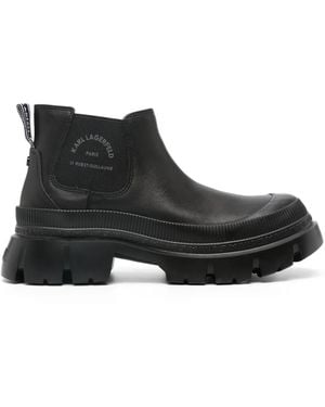 KARL LAGERFELD Trekka Max Ankle Boots - Black