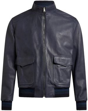 Etro Leather Jackets - Blue
