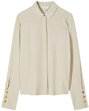 Patrizia Pepe Button-Embellished Shirt - White