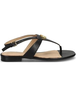 Ralph Lauren Everley Sandals Flat Sandal - Black