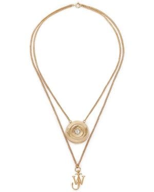 JW Anderson Collar con logo - Metálico