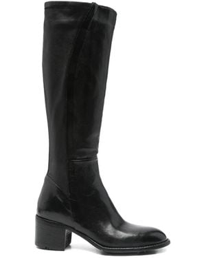 LEMARGO 60Mm Leather Zip Boots - Black