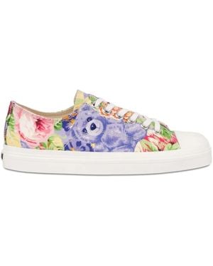 Moschino Teddy-Bear-Print Trainers - Blue