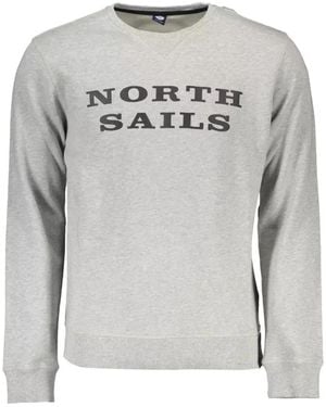 North Sails Logo-Print Crew-Neck Sweatshirt - Grey