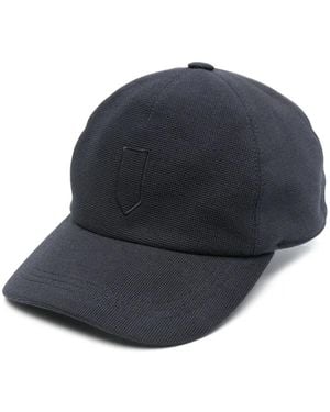 Canali Baseballkappe Mit Logo-Stickerei - Blau