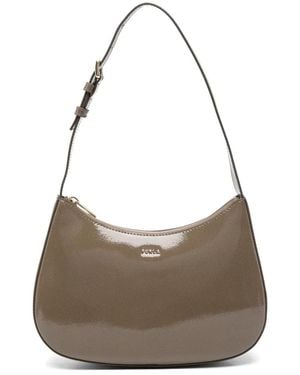 Furla Bolso De Hombro Con Logo Estampado - Gris