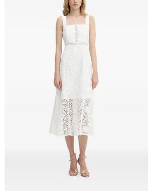Morgan Square-Neck Dress - White