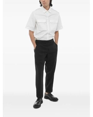 Neil Barrett Elasticated-Waistband Trousers - White
