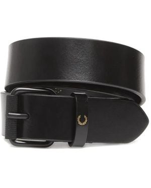 Fred Perry Logo-Detail Belt - Black