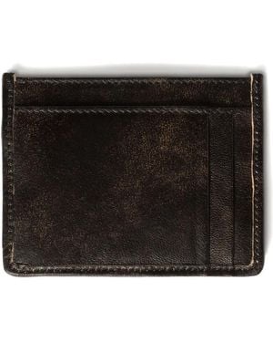 Miu Miu Vintage Treatment Matelassé Nappa Leather Card Holder Accessories - Black