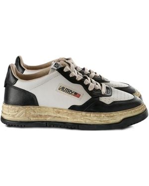 Maison Mihara Yasuhiro X Autry leather-panelled platform sneakers - Schwarz