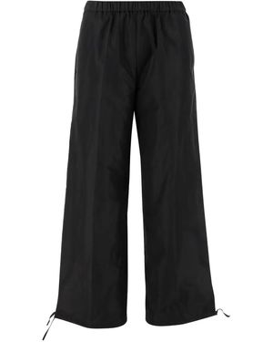 Aspesi Drawstring-Cuffed Pants - Black