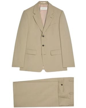 Dries Van Noten Flap-Pocket Suit - White
