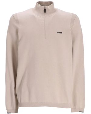 BOSS Ever-X_Qz Sweater - Natural