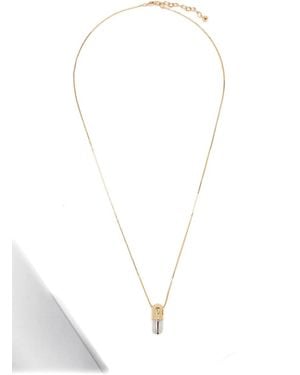 Miu Miu Capsule-Pendant Necklace - White