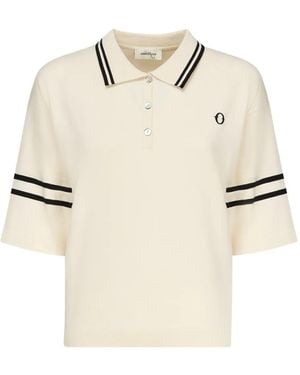 Ottod'Ame Stripe-Embellished Polo Shirt - Natural