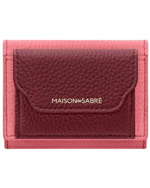 Maison De Sabre The Compact Leather Wallet - Red