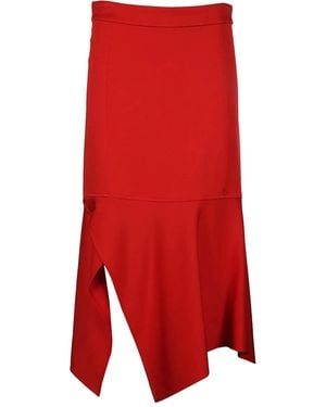 Victoria Beckham アシンメトリースカート - レッド