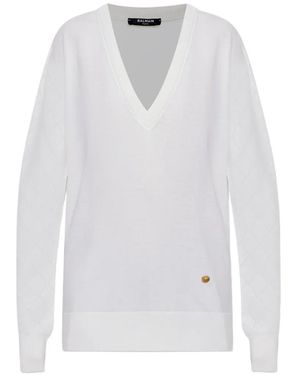 Balmain Pullover - Weiß