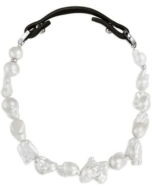 Elle Macpherson X Sonia Argint Collier À Perles Baroques - White