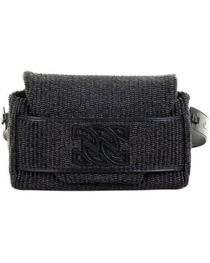 Casadei Drawstring-Closure Shoulder Bag - Black