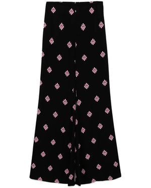 Cynthia Rowley Pantalones acampanados - Negro