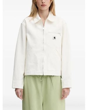 Carhartt Og Detroit Zip-Front Pocket Jacket - White