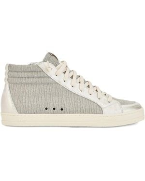 P448 Skate Dune Zip-Up High-Top Sneakers - White