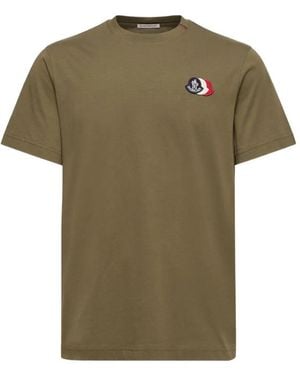 Moncler Camiseta Con Parche Del Logo - Verde
