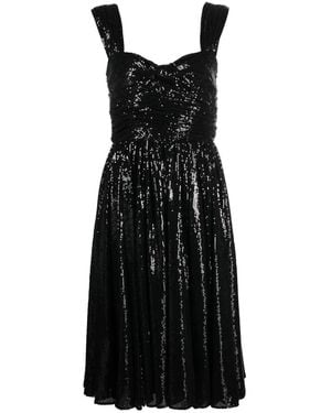 Polo Ralph Lauren Sequin-Embellished Midi Dress - Black