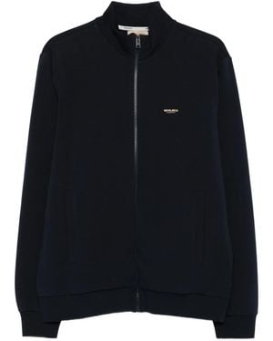 Woolrich Rollkragen-Sweatshirt mit Reißverschluss - Schwarz