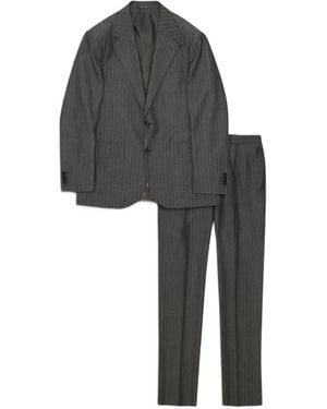 Fortela Bertolucci Herringbone-Wool Suit (Set Of Two) - Black