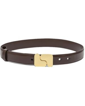 Soeur Schnallengürtel aus Leder - Weiß
