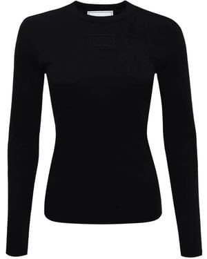 Iceberg Logo-Patch Long-Sleeve T-Shirt - Black