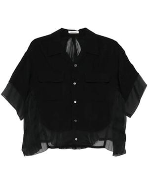 Undercover Pleated Shirt - Black