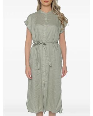 Ecoalf Vestido Camisero Midi Amatista - Verde