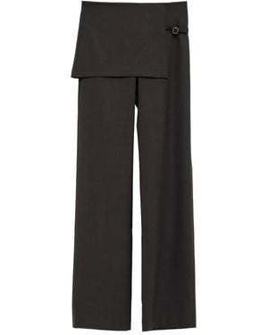 Paloma Wool Archive Layered-Panel Trousers - Black