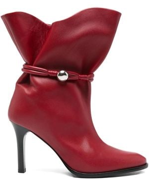Isabel Marant 90 Mm Leren Laarzen - Rood
