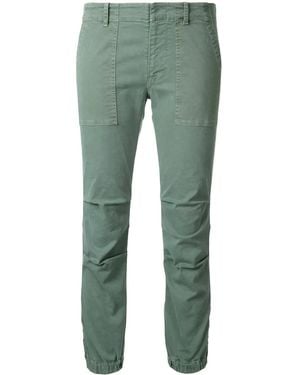 Nili Lotan Green Elasticated Cropped Trouser