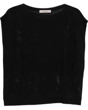 D.exterior Haut En Maille À Design Sans Manches - Black