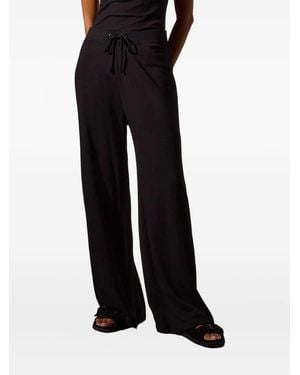 James Perse Pantalones de chándal con cordones - Negro