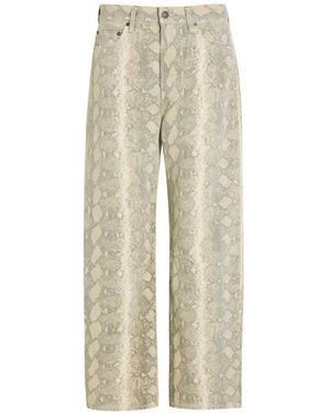 Citizens of Humanity Miro Snake-Print Jeans - Natural